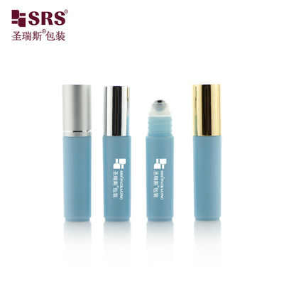 comprar RPA-5ML Botella de plástico vacío azul con bola de rodillo de metal de plata Fabricación en línea