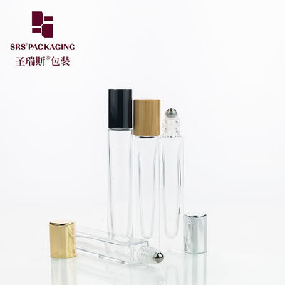 comprar GB1-10ML Perfume Botella de Vidrio Vacía Roll On Pared Gruesa 10ml Con Tapa Metálica Plateada Fabricación en línea