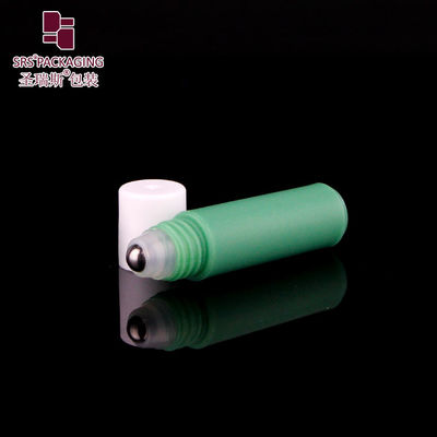comprar Botella roll-on de PP ecológica con tapa de rosca blanca y bola de acero inoxidable. Contenedor roll-on personalizable para Fabricación en línea