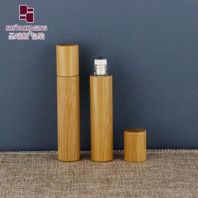 comprar Botella de rodillo de bambú vacía de 8 ml para envasado de aceites esenciales Fabricación en línea