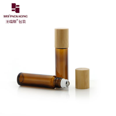 Juego de botellas roll-on de vidrio de color personalizables para cuidado personal con diseño a prueba de fugas