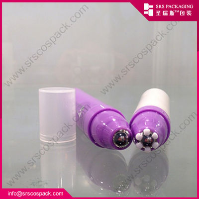 1/3oz 10ml nuevo diseño sin presión presionó la botella roll-on exterior de 6 flores para crema para los ojos