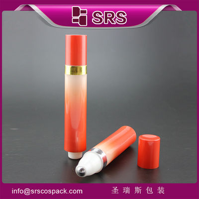 srs embalaje rollo de plástico rojo de alta calidad en botella para gel para ojos