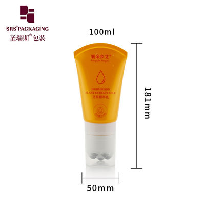 Tubo de bolas de rollo múltiple de PE personalizado D50mm con sistema de bloqueo de tapa de cubierta clara