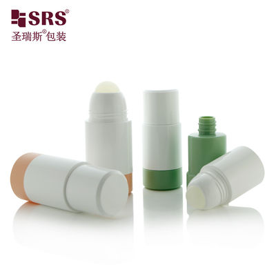 Botellas roll-on recargables de plástico blanco vacías, reutilizables y a prueba de fugas, 1.69 oz / 50 ml