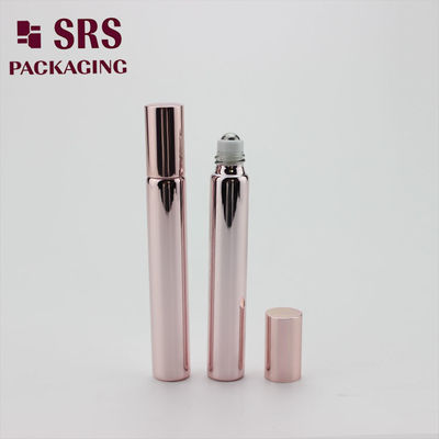 SRS cosmético vacío 10 ml rollo de vidrio de oro rosa en botella para perfume