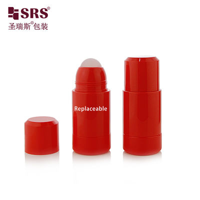 RPPE(P) -75ML Contenedor de desodorante de color rojo con botella interna de reemplazo con gel calmante para aliviar el dolor