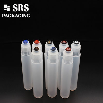 Botella de plástico cosmética vacía SRS de 15 ml con bola rodante de color