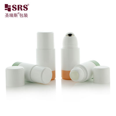 Botella roll-on recargable de PP PCR 50ml 75ml para desodorante y cuidado de la piel