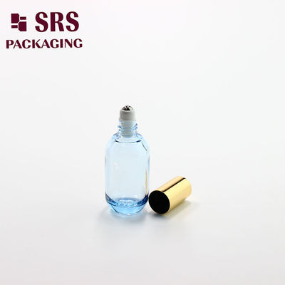 Botella redonda de plástico vacío rellenable de 18 ml para aceites esenciales y perfumes