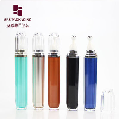 SRS Luxury Mini Acrílico Vacío Botella Cosmética de Rol 15 ml Para Crema para Ojos